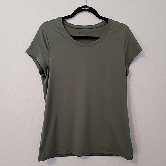 NOBO Olive Green Scoop Neck T-Shirt Sz XL (15-17) - Picture 6 of 11